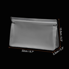 HARFINGTON 6pcs Mini Clear Makeup Bags EVA Waterproof Small Cosmetic Organizer Pouch with Zipper for Travel Carry-on Airport Toiletry Makeup Bag