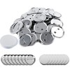 WBYNB Pack of 100 Round Blank Pin Buttons, Badge Button