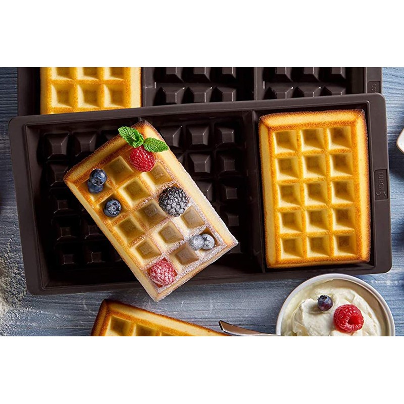 Lurch 85084 FlexiForm Waffel / Backform aus 100% BPA-freiem Platin