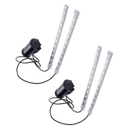 TEAMWILL 2 Packs USB Rechargeable Bright LED Bicycle Bike Frame Light Strip Waterproof Multicolor