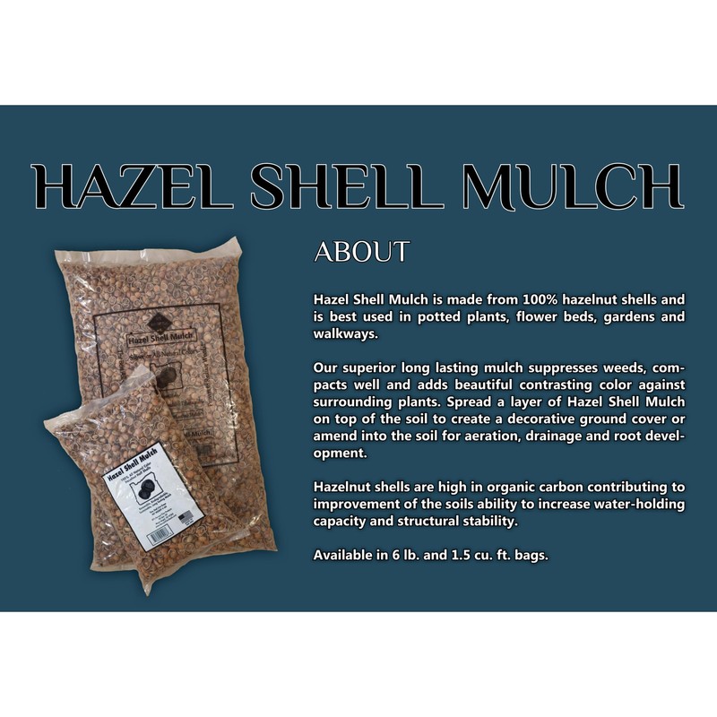 Hazel Shell Mulch Amendment Product - 1.5 Cubic Foot (Hazelnut