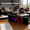 JALL 10.5'' Large Digital Alarm Clock with 8 RGB Colors,