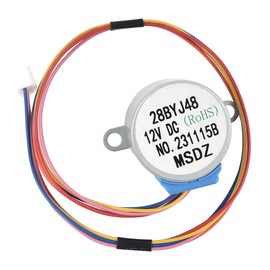 FONGKNOX 28BYJ48 Micro Reducing Stepper Motor 12V 4 Phase 5 Core Stepper Motor Gear Motor for Air Conditioning Security Camera Monitoring Adjustment Direction Drive DIY Project