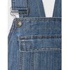 Enzo Men's EZD390 VEN Denim Dungarees Overalls, Light Stonewash, 30