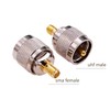 Yuelulala 4pcs SMA to UHF Male Female Adapter RF coaxial