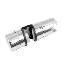 Shiwaki Replaceable Handheld Shower Holder, Chrome ABS Shower Head Holder,18-25MM 360° Adjustable Diameter (Silver)