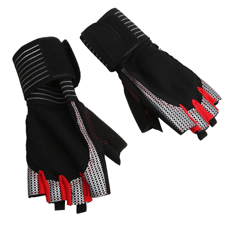 Half Finger AntiSlip Fitness Gloves Weight Lifting Sport Gloves with
