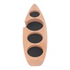Coffee Tamper Holder Boat Shape 4 Slots Anti Slip Stable