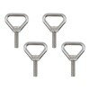 Mewutal 4pcs M10×33mm Triangular Ring Eye Bolts Stainless Steel Lifting