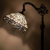 ZJART Tiffany Floor Lamp Stained Glass Lamp 18.88X12X67 Inch Angle