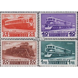 Prophila Collection Sowjetunion 1414-1417 (kompl.Ausg.) gestempelt 1949 Eisenbahn (Briefmarken für Sammler) Eisenbahn/Seilbahn