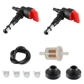 For Fuel Valve Shut Off Valve with Grommet For generac 7550 EXL generator, generac 7550 exl fuel shut off valve, 2 pack, fuel shutoff for generac 7550, generac 5550 fuel shut off valve