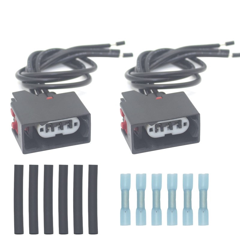 2Pcs Front Turn Signal Light Connector Plug Harness for 2007-2018