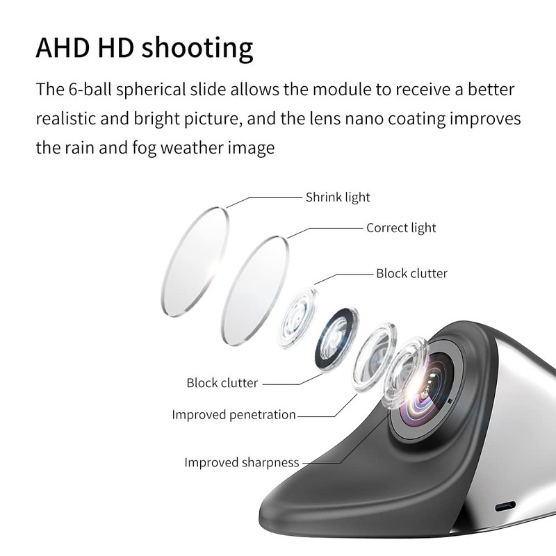 VOJKOREL HD Blind Spot Camera - Car Side View IP68
