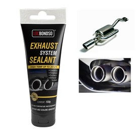 LOCBONDSO High Temp Exhaust Repair Kit, Muffler Repair Kit & Exhaust Sealant, Exhaust Leak Repair for Muffler, Tailpipe, Exhaust System, 5.3 oz.