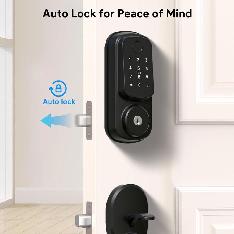 Keyless Entry Door Lock with Handle Set, Keyless Entry Door