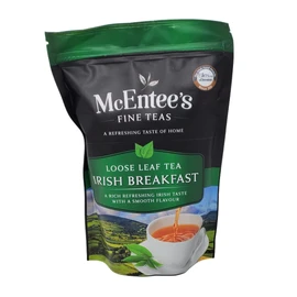 McEntee's Irish Breakfast Tea - 250g Refill Bag - Expertly Blended in Ireland. A Traditional Irish Blend of Ceylon and Assam tea's Delivering That Taste of Home.