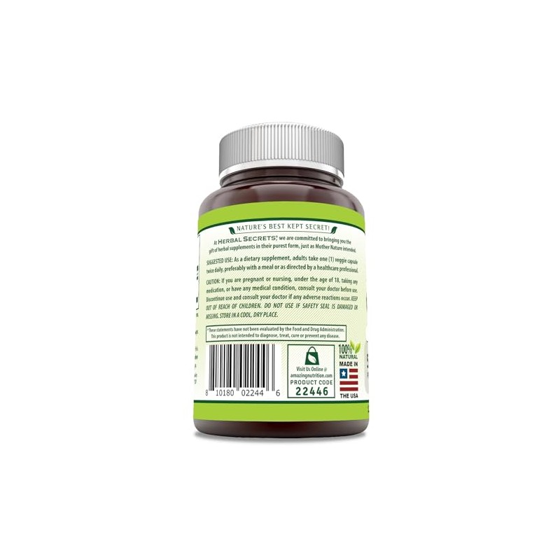 Herbal Secrets Ginger Root Supplement | 550 Mg Per Serving