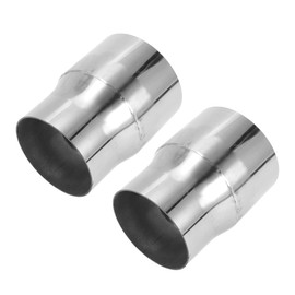 Motoforti 3.5" OD to 4" OD Mandrel Exhaust Pipe Adapter Concentric Reducer Car Exhaust Pipe Tubing Piping Adapter 5inch/127mm Length T304 Stainless Steel Silver Tone 2 Pcs