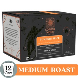 Copper Moon Pumpkin Spice, Medium Roast Coffee Pods Compatible with Keurig K-Cup Brewers, 12 Ct.