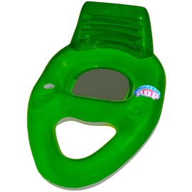 Poolmaster Water Pop Inflatable Deluxe Swimming Pool Float Lounge with Beverage Holders and Mesh Seat, Green