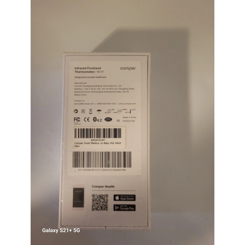 Comper Infrared No-Touch Forehead Thermometer