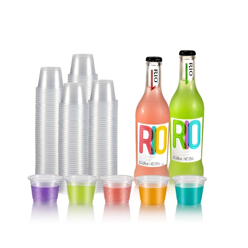 300 Count-1oz Plastic Shot Glasses Mini Disposable Cups Perfect Container