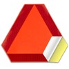 Sticky Slow Moving Vehicle Triangle Sign,Golf Cart Orange Triangle Signs,14"x16"Diamond