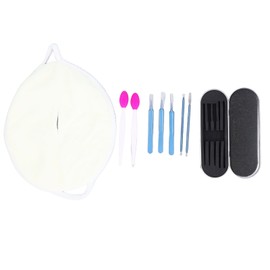 Blackhead Remover Tweezers Kit with Hot Compress Towel Clean Brush Portable Pimple Popper Tool Kit for Home