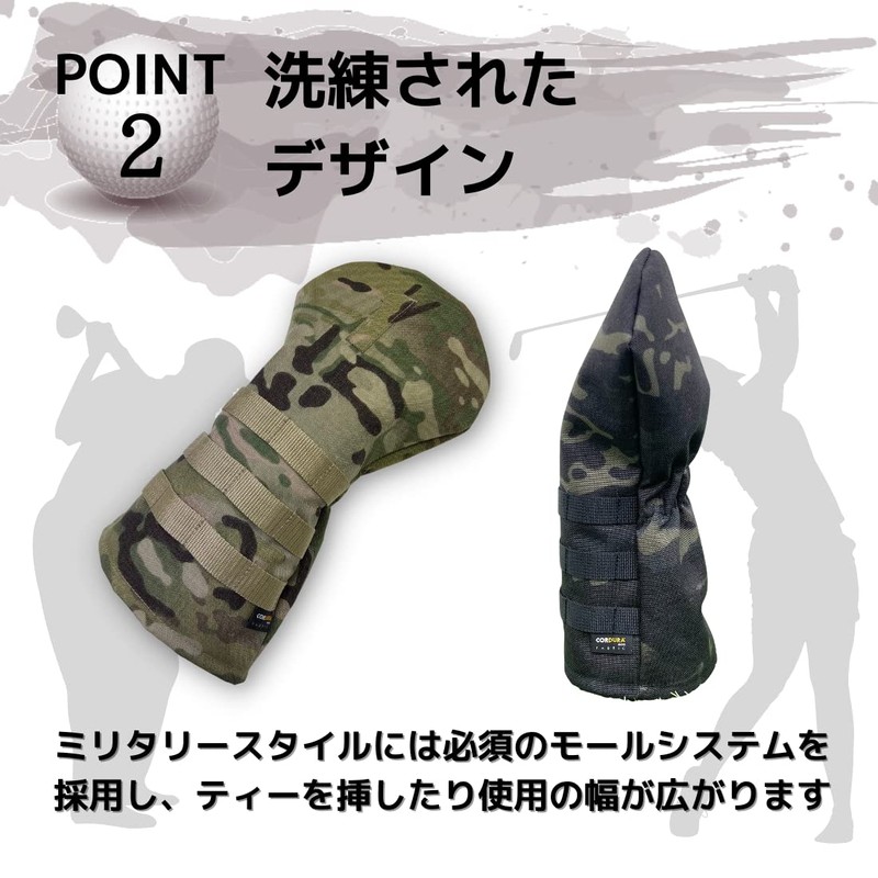 &xxx Golf Cordura Multicam Driver Fairway Wood Utility Headcover (3