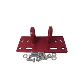 Genuine OEM JUNGLE JIM'S PARTS - JW-BRACKETRED 3 1/2 X 8 RED Bracket W/Bolts JW-BRACKETRED