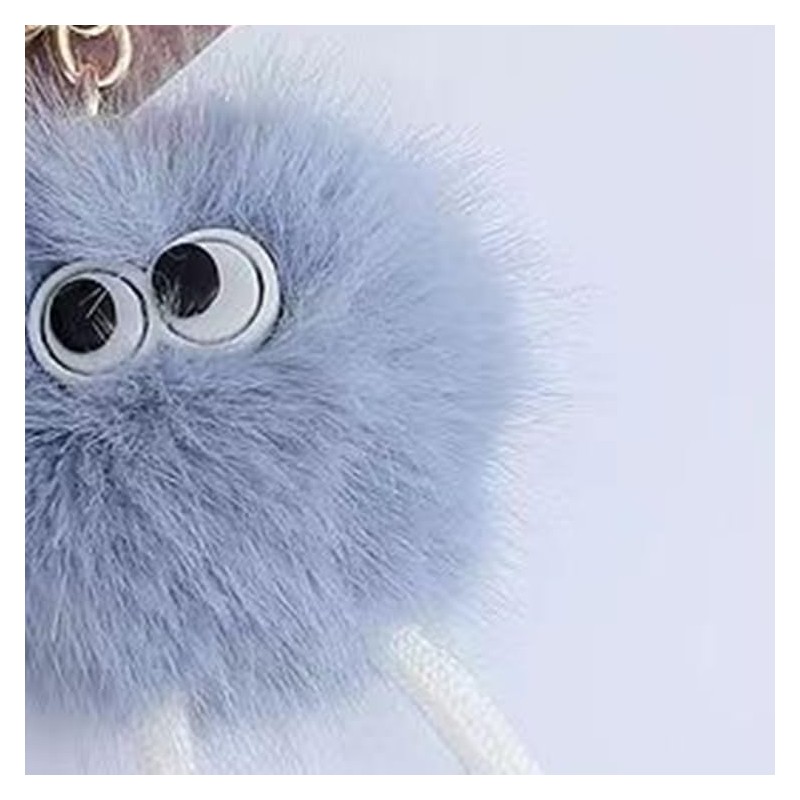 88flix Cute Keychain, Mofumofu Soft Plush Key Holder, Bag Charm,