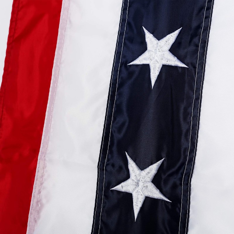 Breezium Nylon American Flag Pull Down Banner, 16” x 72”