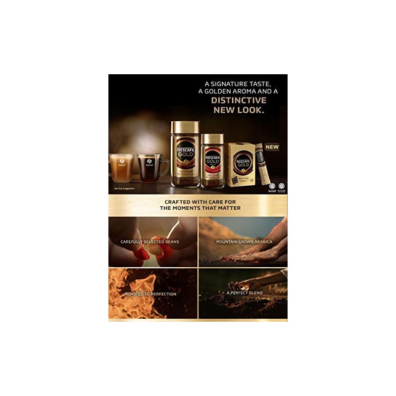 Nescafe Gold Rich & Smooth Instant Coffee Imported from Malaysia
