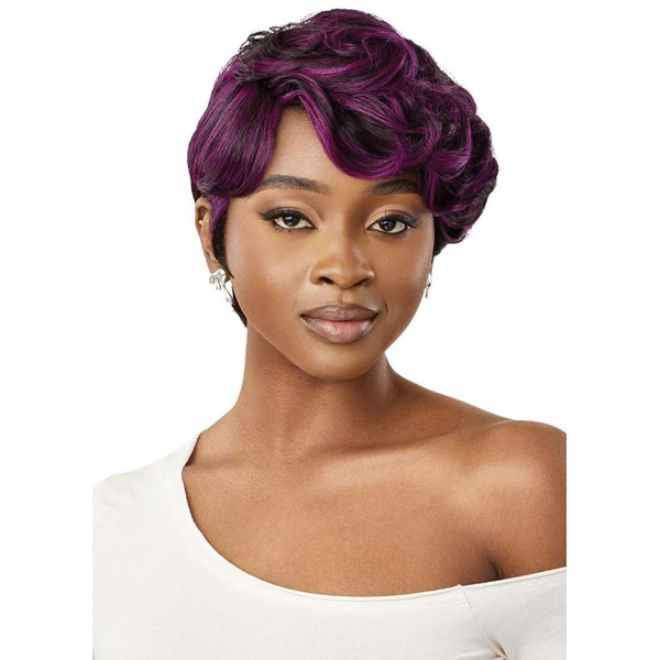 Outre Duby Wig - Human Hair - Pamela (DB1B/BLUE)