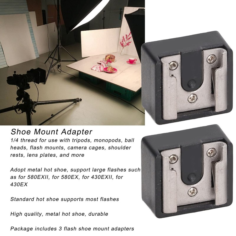 Adaptador de Montura de Zapata de Flash, Adaptador de Soporte