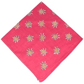 Hat Wide Edelweiss Costume Cloth Nickcloth 100% Cotton Cloth - 50 x 50 cm - Various Colours - 50 x 50 cm