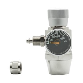 Aquarium CO2 Regulator Aquarium Regulator CO2 Regulator 2000psi Pressure Gauge for 6mm Suction Tube 5/8-18UNF