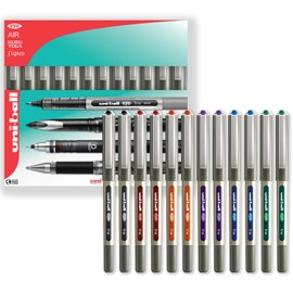 uni-ball EYE - UB-157 Rollerball Pens - 0.7mm Nib - In Gift Box Packaging (Pack of 12, Essentials)