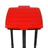 com-four® garbage bag stand with lid, can be set up