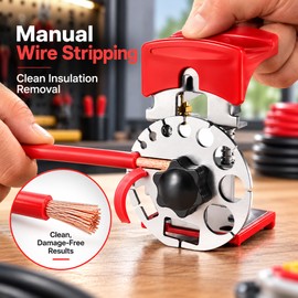 Portable Manual Wire Stripper for Cable Insulation Removal – Adjustable Handheld Design for Electrical Projects and DIY Repairs