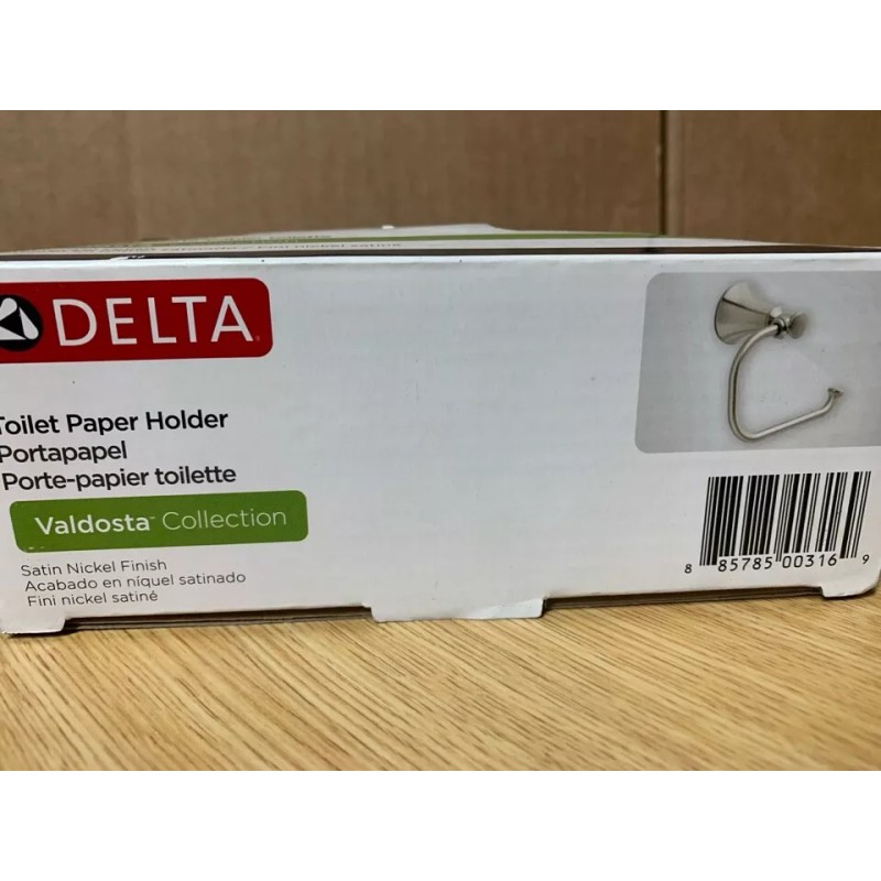 Delta Valdosta Satin Nickel Wall Mount Single Post Toilet Paper