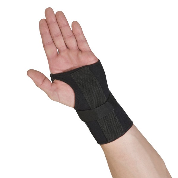 Thermoskin Wrist Brace, Hand Brace, Carpal Tunnel Brace with Dorsal Stay, Black, Right, 4X-Large