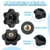 PATIKIL M6 x 38mm Through Hole Knob Nut Screw, 4