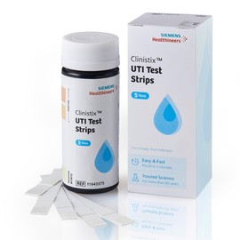 Clinistix UTI Urine Test Strips - Easy-to-Use at-Home Urinary Tract Infection Dipstick Testing for Nitrite and Leukocytes, 2-Minute Results, 5 Tests, 1 Count