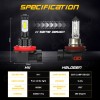 CHUSYYRAY Combo 9012+H11 LED Headlight Fog Light Bulbs Kit Super