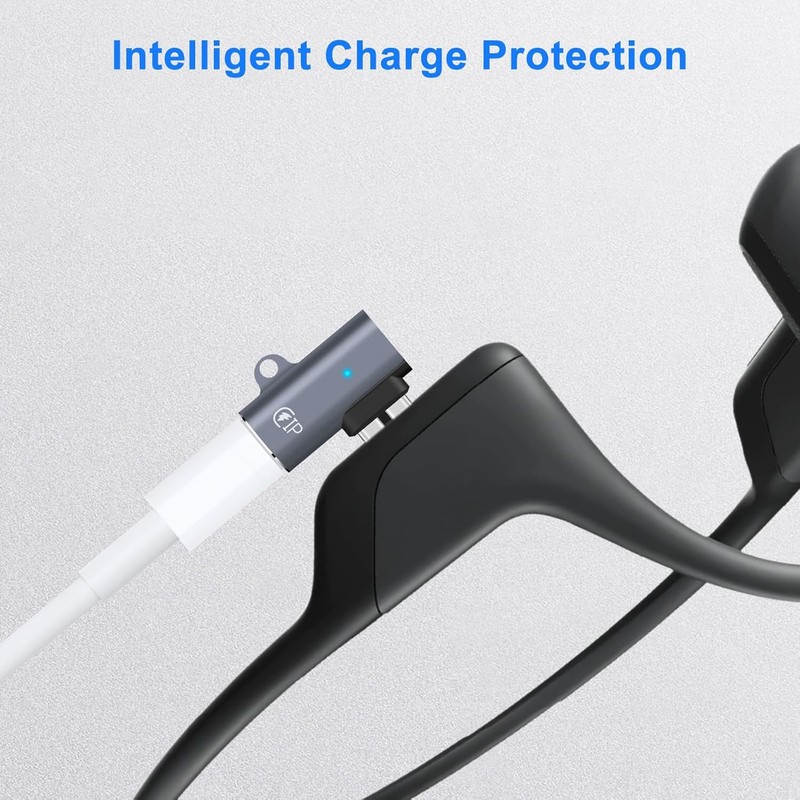 Lightning Charger Adapter for leizhan Shokz Headphones (2 Pack) Magnetic