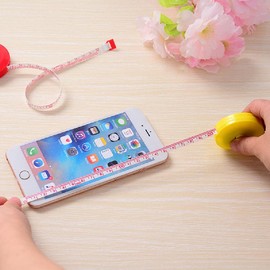 SEIWEI 1 x Soft Retractable Tape Measure 60 Inches, Double Scale 150 cm Measuring Double-Sided Flexible Ruler, Portable Measuring Body Sewing Cutter Accurate Measurements, Colour Random