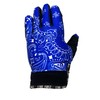 Blue Paisley Live Fast Motorcycle Gloves S