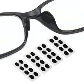 OPUGIT Nose Pads Soft Foam Adhesive Anti-Slip Eyeglass Nose Pads,16 Pairs for Glasses Eyeglasses Sunglasses,1.0mm, Black Color